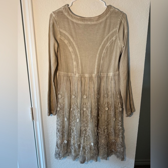 Gretty Zueger Bohemian Embroidered Long Sleeve Dress Womens Size Small - Picture 6 of 7